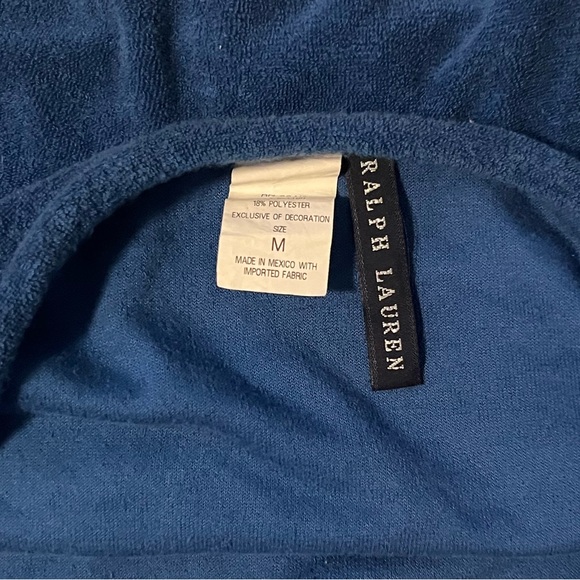 RALPH LAUREN Terry cloth BLUE Bathing suit coverup skirt - Picture 3 of 3